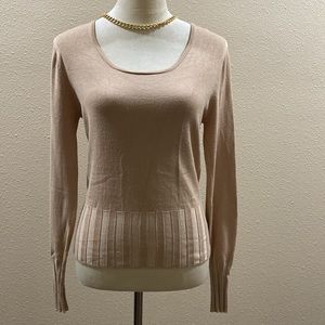 Copper Key, long sleeve light brown sweater